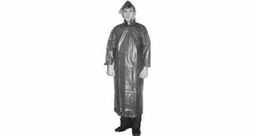 [190429] RAIN COAT WITH HOOD RUBBER, SIZE XXL (3L)